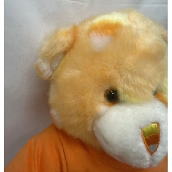 Build a Bear Halloween Orange Candy Corn Bear Plush W Clothe BABW 2005 Retired - Picture 16 of 16